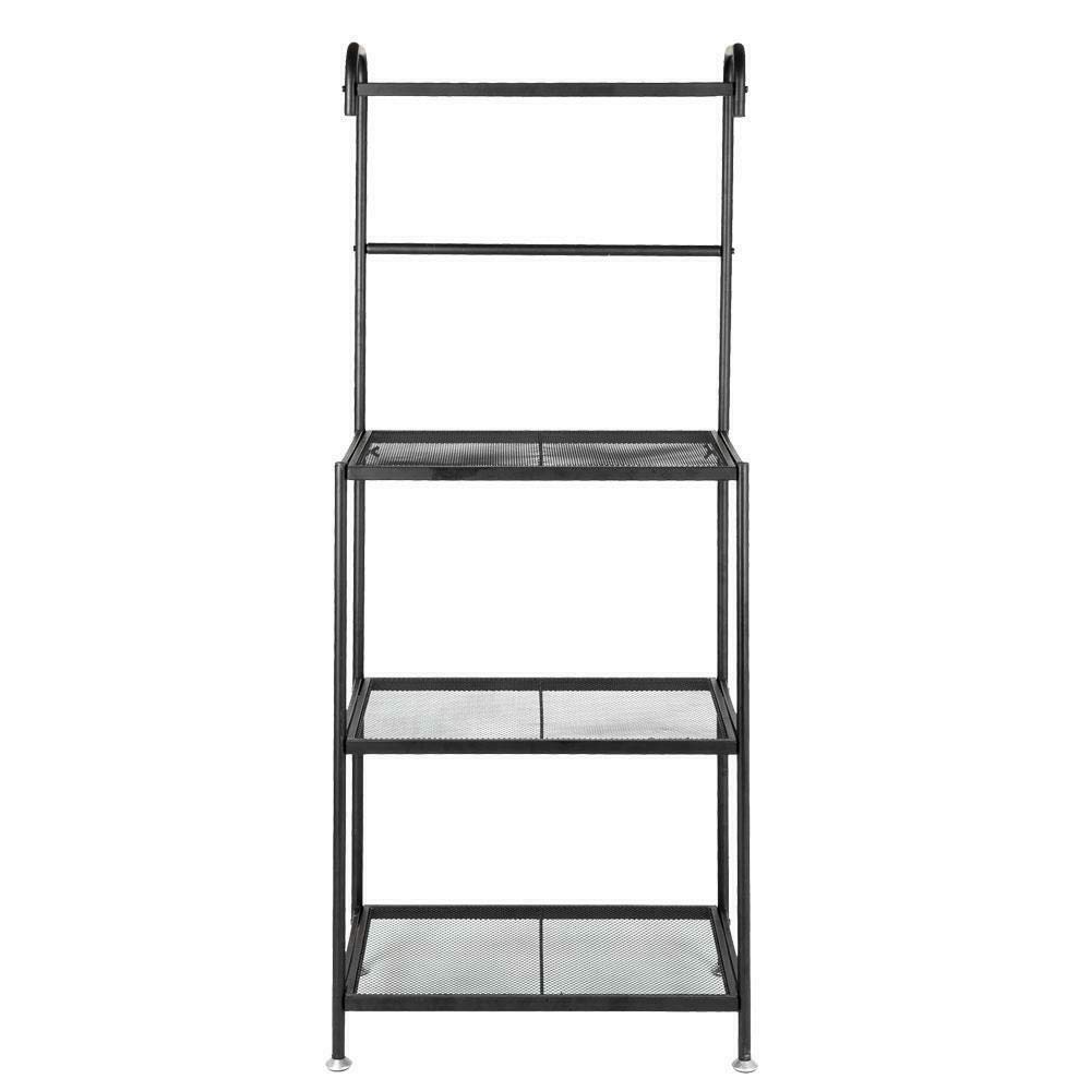 4-Tier Kitchen Storage Rack - Microwave Oven & Baker Organizer, Pantry & Cabinet Shelves, Dish Rack Organizer for Efficient Kitchen Organization and Storage Solutions - Perfect for Small Spaces and Home Pantries