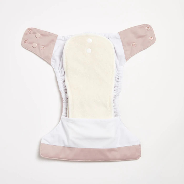 EcoNaps Modern Cloth Diaper - Reusable & Eco-Friendly Baby Nappy in Dusty Rose | Perfect for Newborns, Infants & Toddlers | Home, Daycare & Travel Use