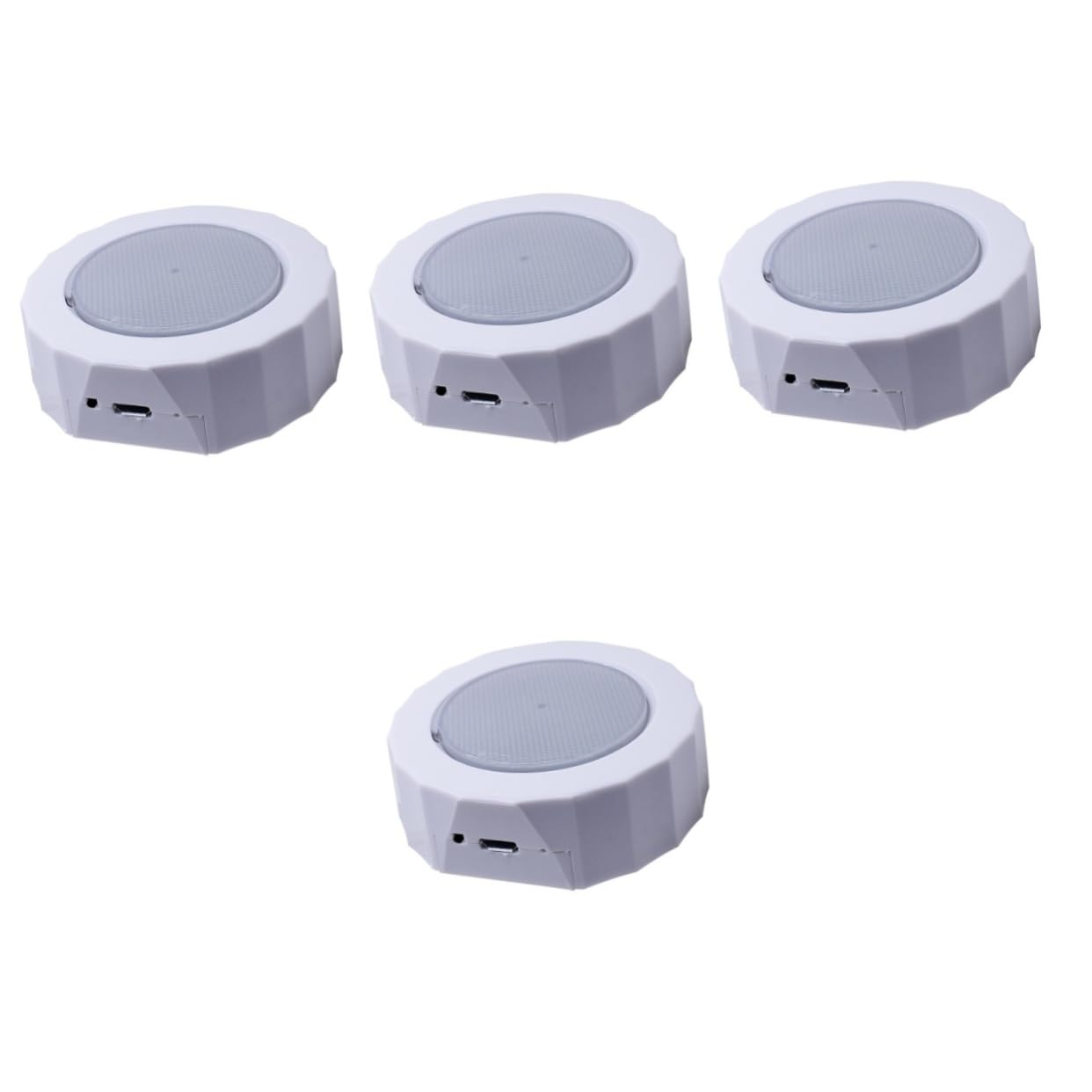 Garneck 4-Pack Dimmable LED Night Lights - USB Rechargeable, Warm White Bedside Lamp for Kids & Adults - Perfect for Nursery, Bedroom, Hallway & Bathroom Night Lighting