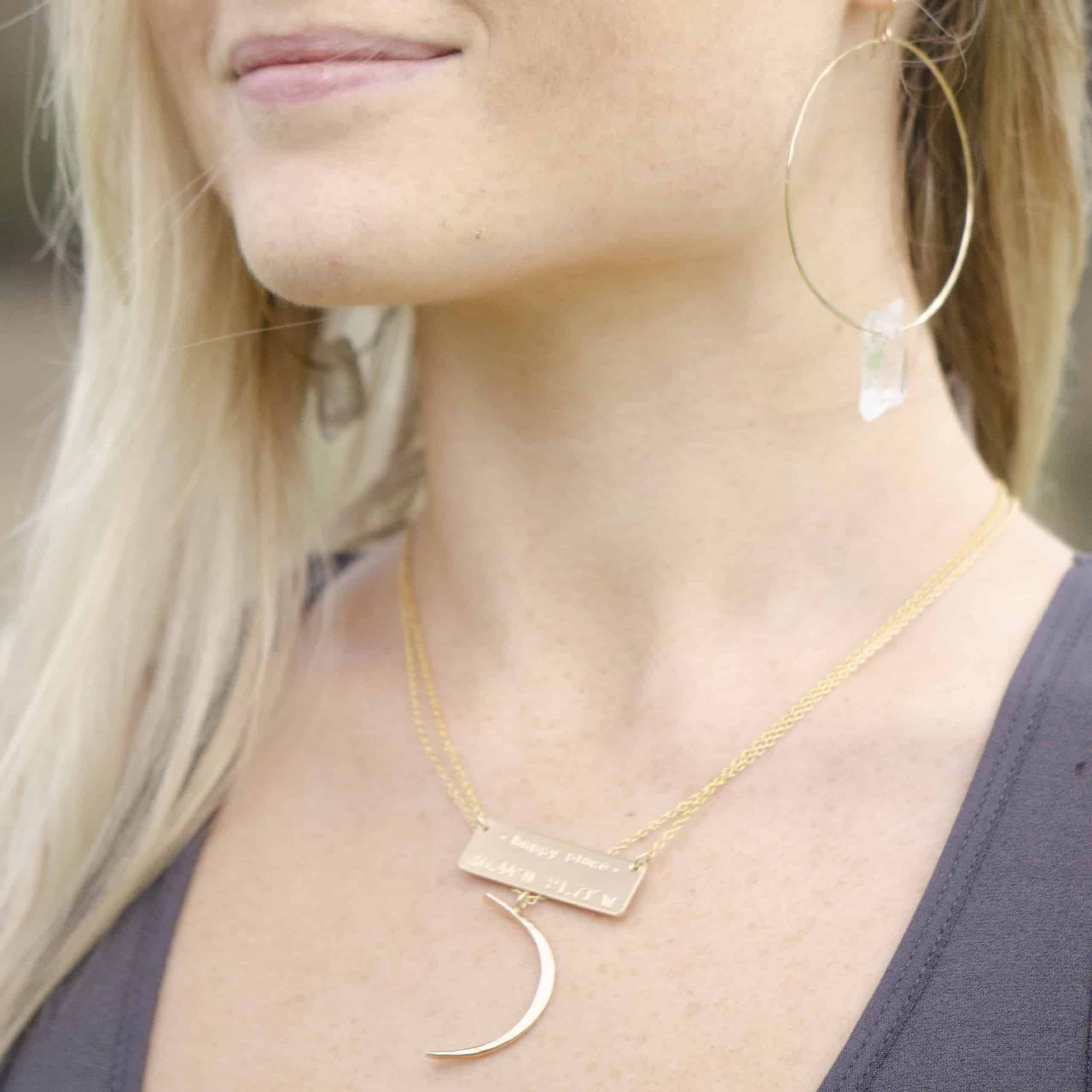 Celeste Crescent Moon Necklace for Women - 925 Sterling Silver Minimalist Moon Pendant Necklace - Perfect for Everyday Wear, Gifts, Boho & Celestial Jewelry Lovers