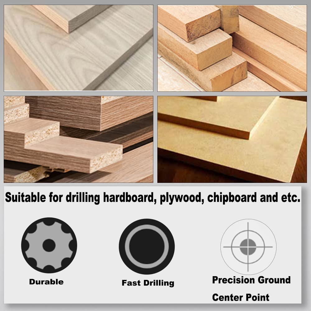 **Auniwaig 20mm x 70mm Brad Point Drill Bits - HSS Soft Wood Drill with Grooved Step & Spiral Twist - Perfect for Woodworking, Carpentry, and DIY Projects (1PCS)**