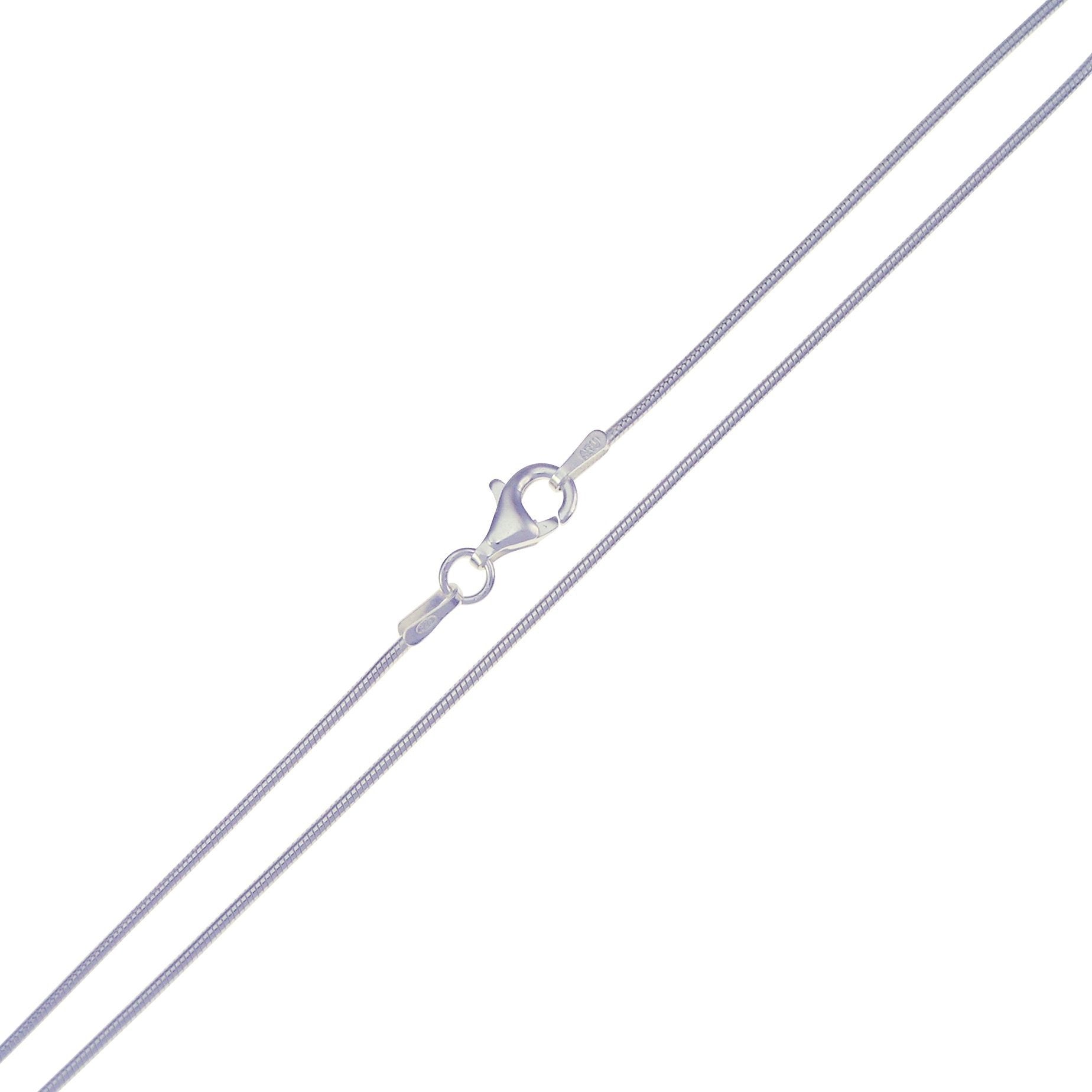 1mm .935 Sterling Silver Snake Chain Necklace - Elegant & Durable Jewelry for Women & Men - Perfect for Everyday Wear, Gifts & Special Occasions