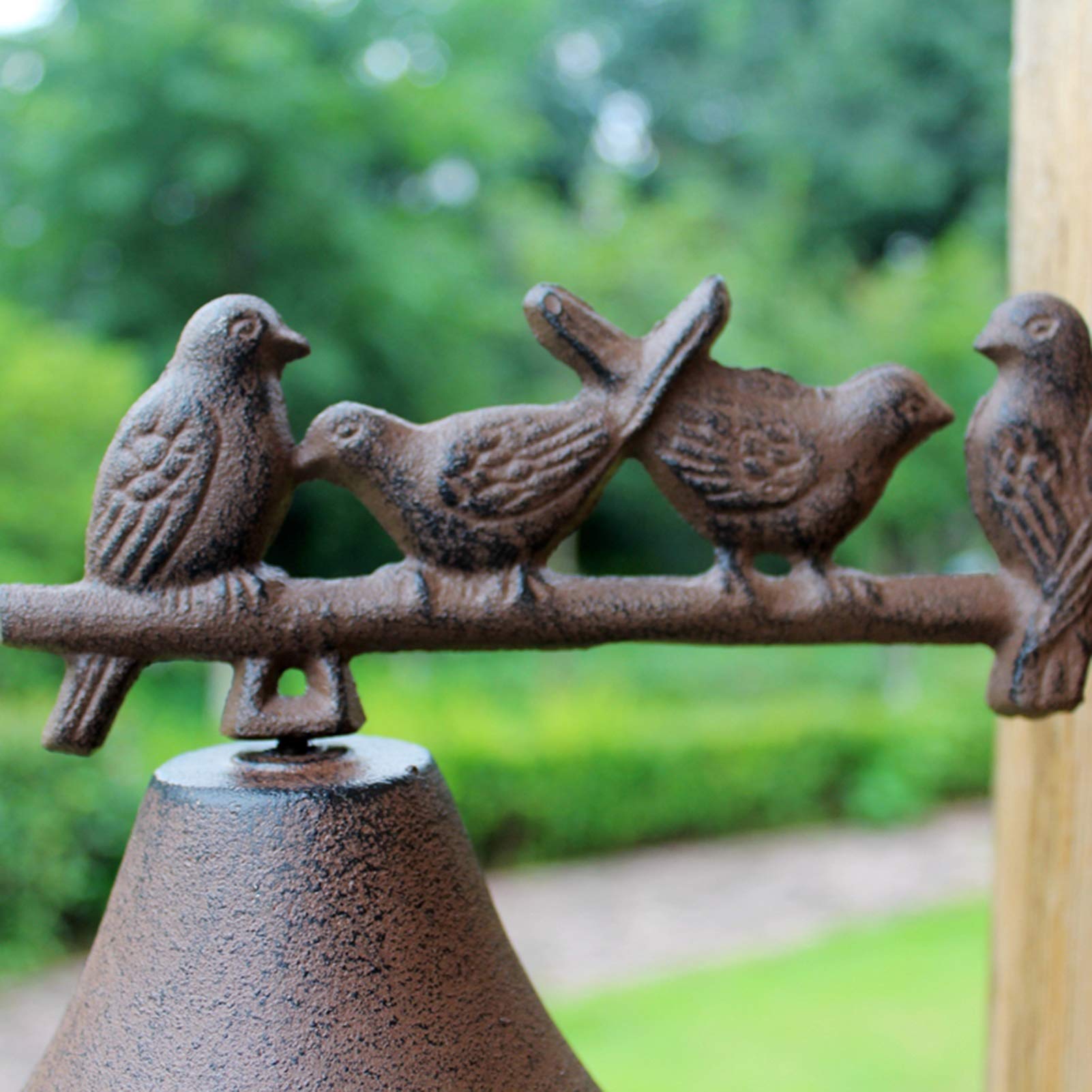 Vintage Cast Iron Bird Decor Door Knocker - Retro Lucky Outdoor Dinner Bell for Front Door, Shop Entrance & Garden Gate - Perfect for Farmhouse, Cottage & Vintage Home Decor
