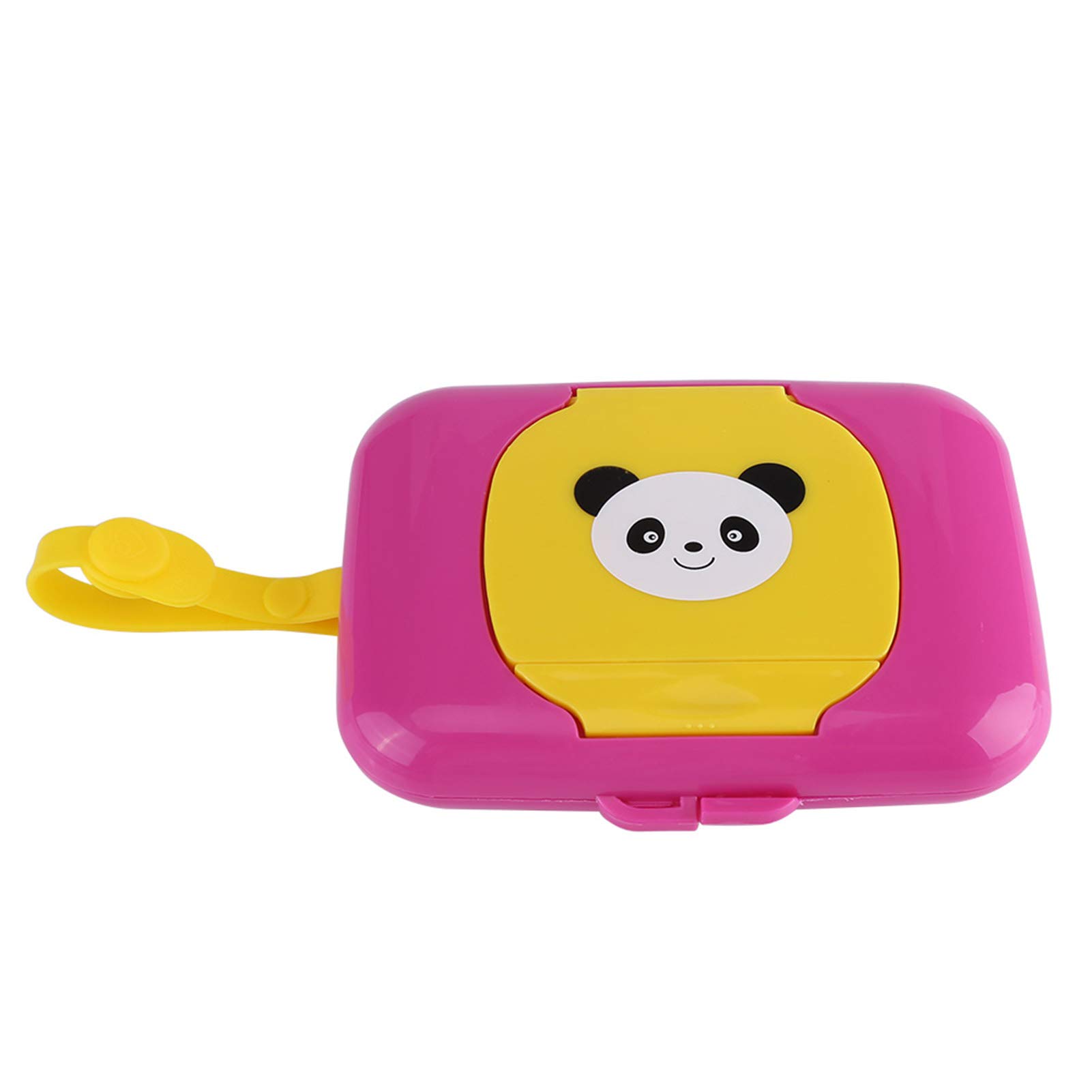 Rose Red Wet Wipes Dispenser Box - Portable Baby & Adult Travel Wipe Holder for Strollers, Diaper Bags & On-the-Go Use - Soft Tissue Case for Home, Car & Outdoor Activities