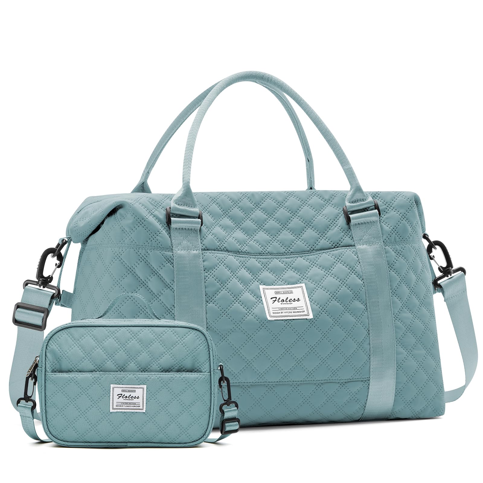 Women's Travel Duffel Bag - Lightweight Overnight Weekender with Detachable Toiletry Pouch & Wet Pocket - Perfect Gym Bag, Carry-On Personal Item for Weekend Getaways, Business Trips & Workout Sessions