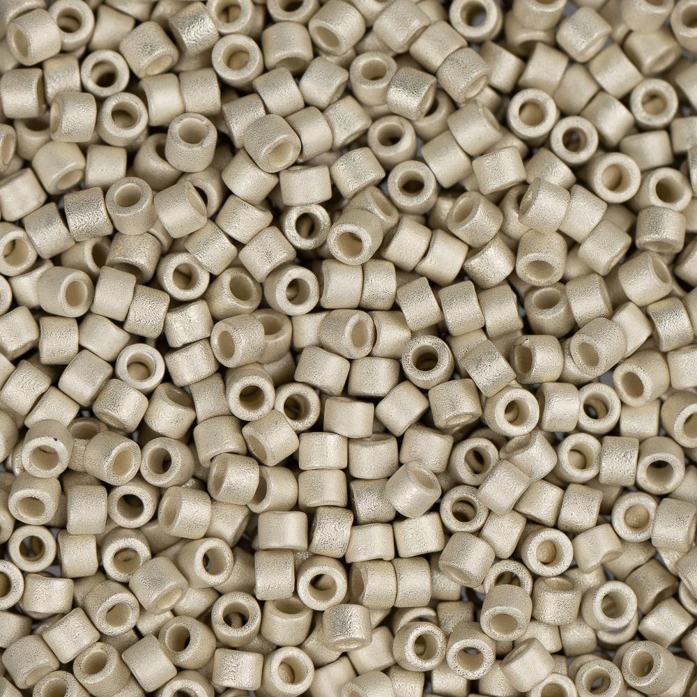 11/0 Delica Beads #0335 Silver Matte 5.2g - Perfect for Jewelry Making, Beading Crafts, and DIY Projects