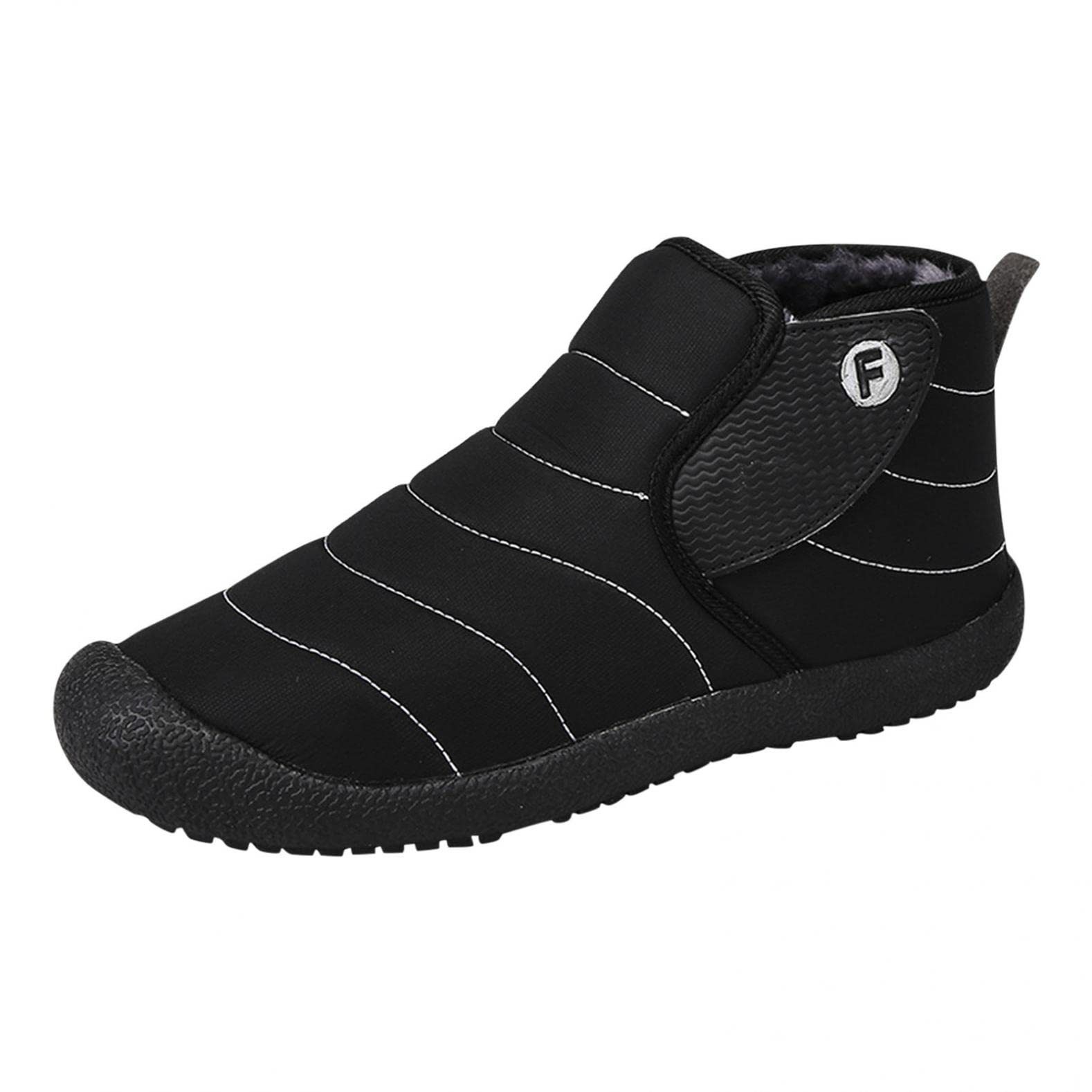 Women's Winter Snow Boots - Fur Lined Warm Waterproof Ankle Boots Slip On Comfortable Outdoor Booties for Women with Wide Calf - Perfect for Snowy Days, Hiking and Cold Weather Activities