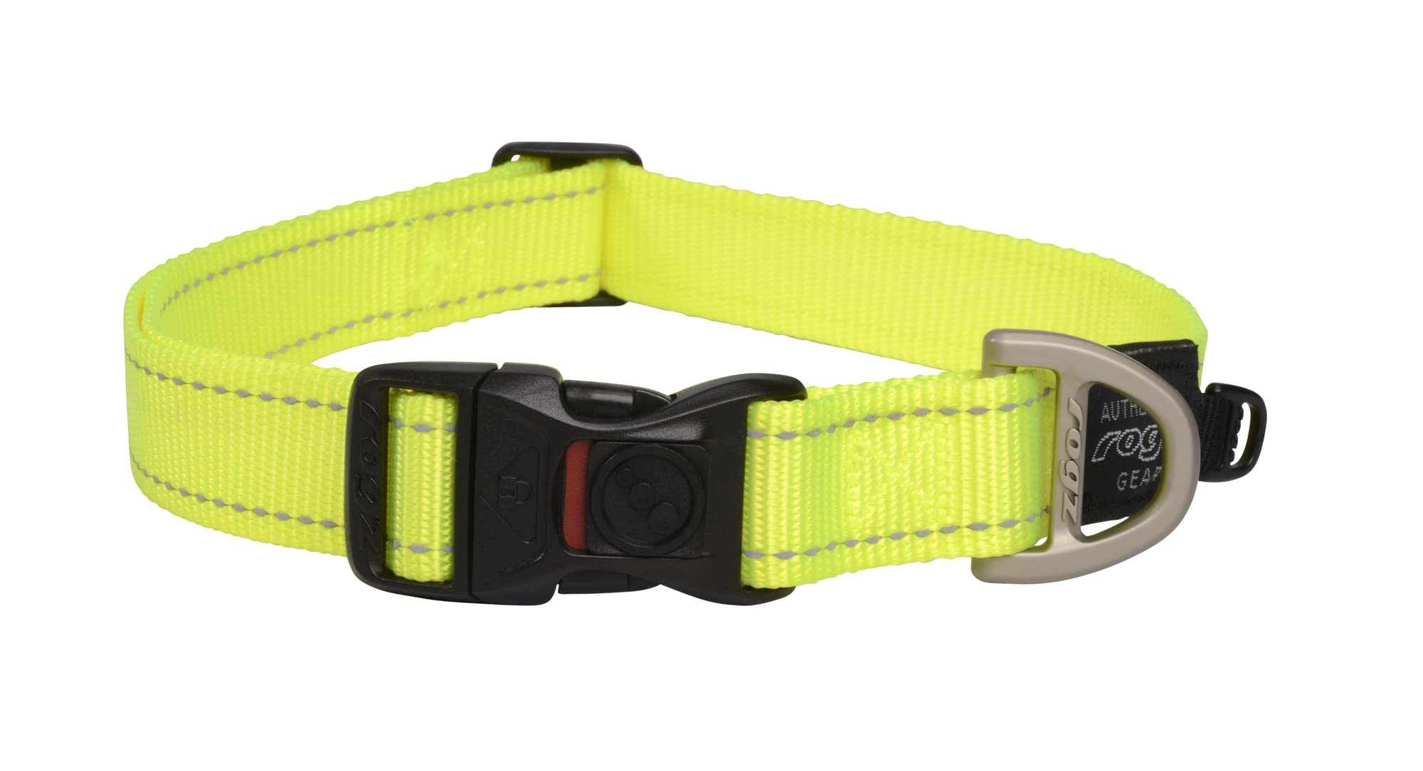 High-Visibility Reflective Dog Collar for Extra Large Dogs - Adjustable 17-27 Inches, Bright Yellow for Night Safety | Perfect for Evening Walks & Outdoor Adventures