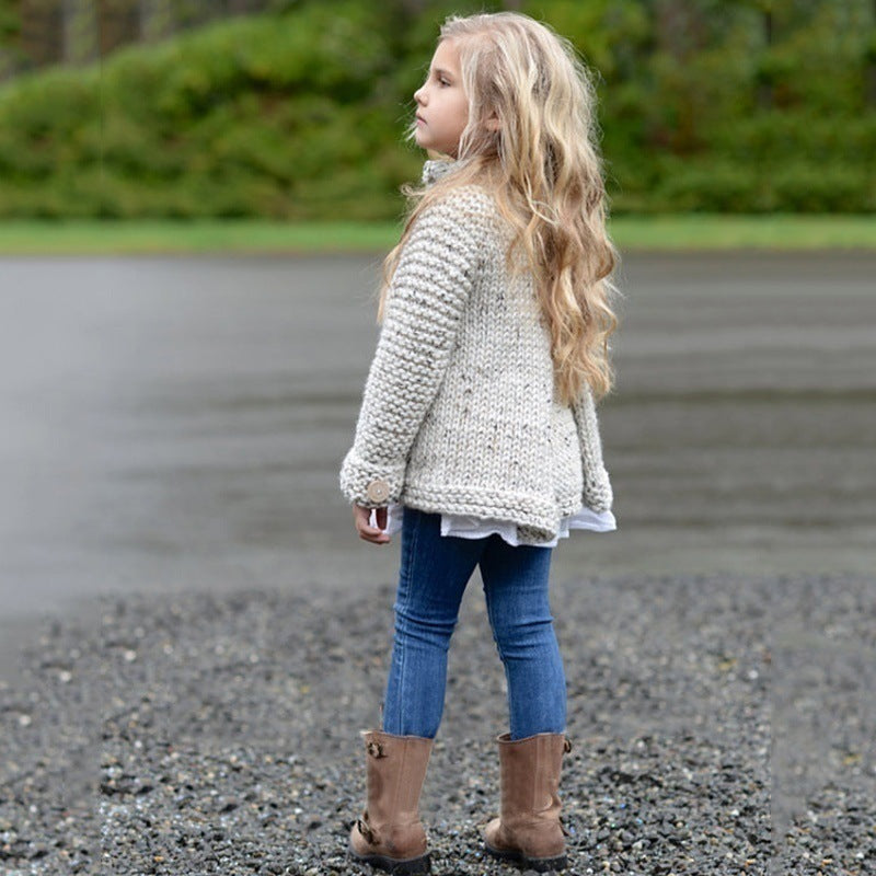Adorable Baby Girl Cardigan Sweater Coat - Soft Knit Outerwear for Infants & Toddlers - Perfect for Family Photos, Playdates & Special Occasions