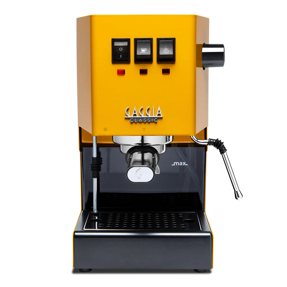 Gaggia Classic Pro E24 Espresso Machine in Sunshine Yellow - Premium Italian Coffee Maker for Home Baristas & Coffee Lovers - Perfect for Kitchen, Office & Cafe Use