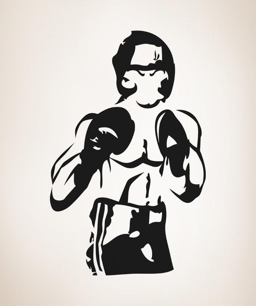 Boxer Dog Vinyl Wall Decal Sticker - Removable Home Decor for Living Room, Bedroom, Nursery | #OS_AA683