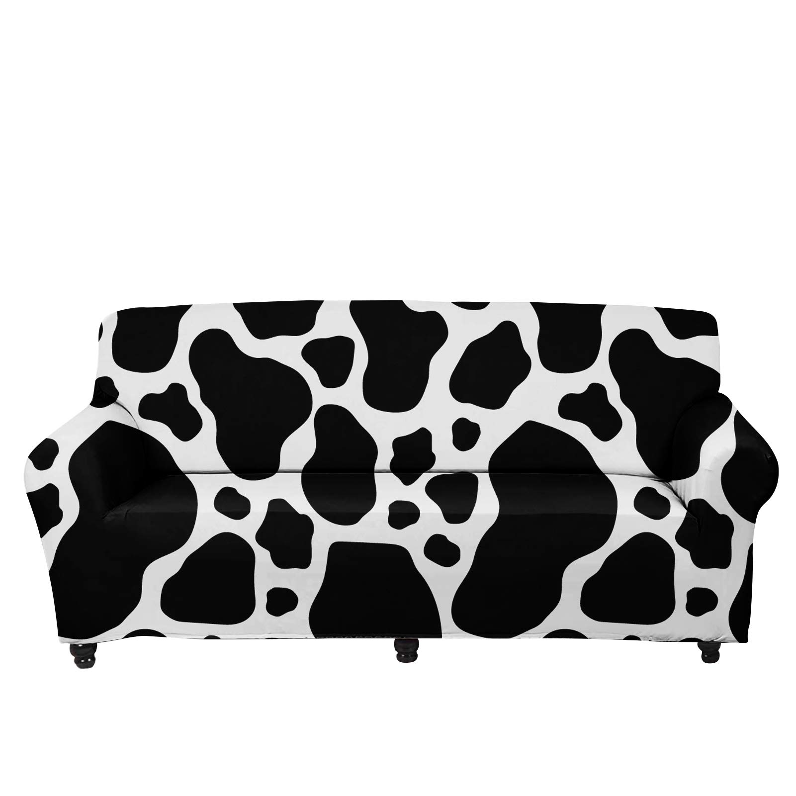 Belidome Cow Print Sofa Covers - Stretchable Loveseat Slipcovers for Living Room & Bedroom Decor - Perfect for Farmhouse, Boho Chic, and Modern Home Styling