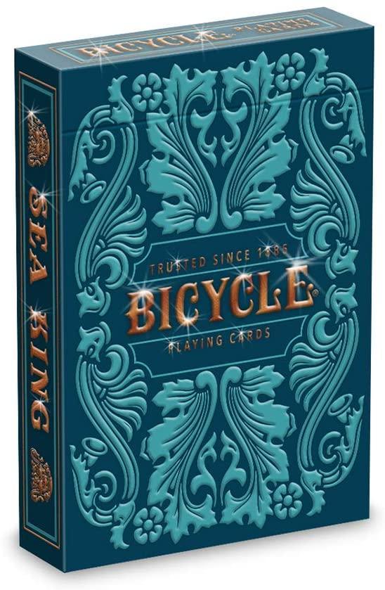 USPCC Bicycle Sea King Playing Cards - Premium Quality Poker Cards for Magic Tricks, Card Games, and Collectibles | Perfect for Casino Nights, Poker Parties, and Cardistry Performances