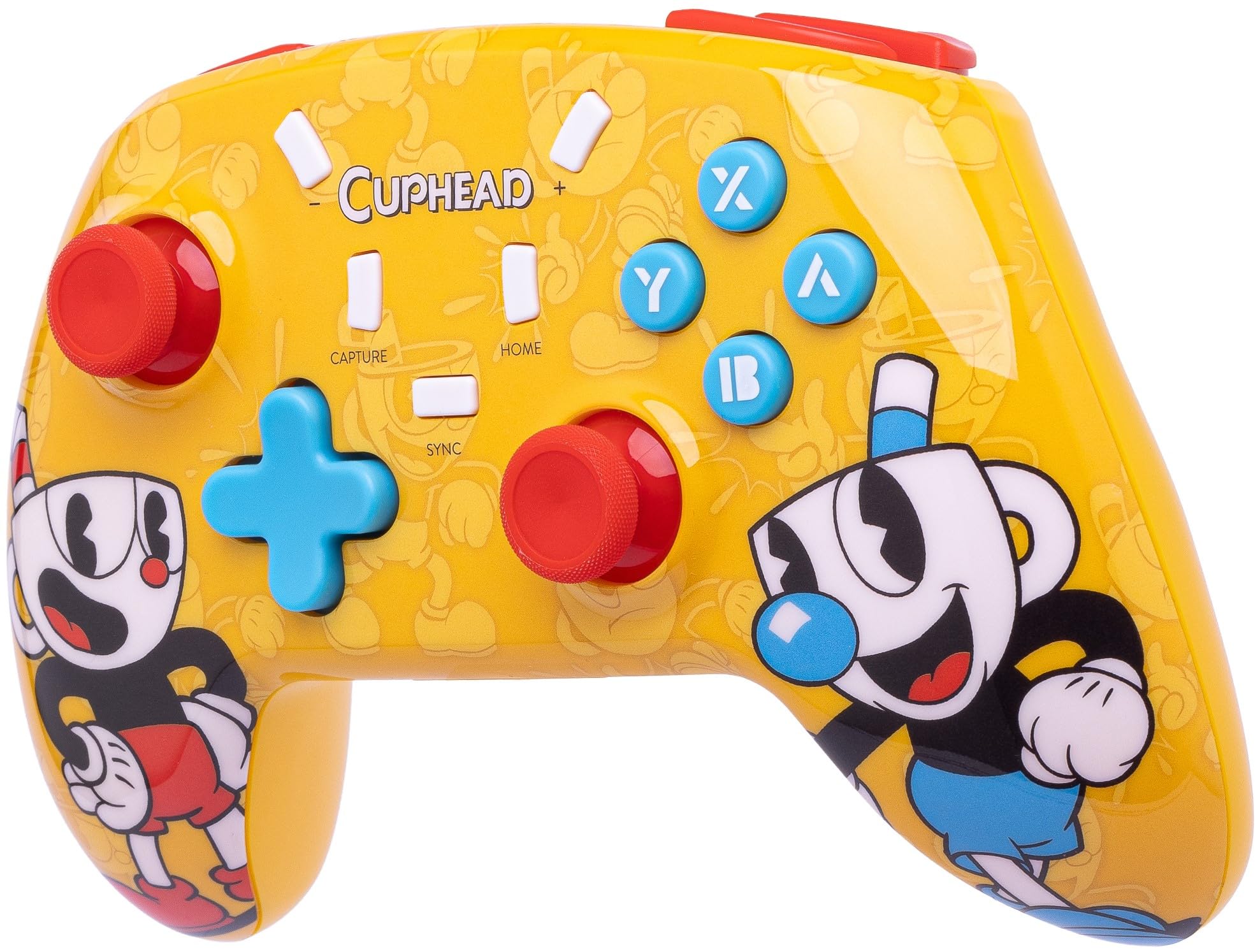 Wireless Controller for Nintendo Switch - Cuphead Edition | Compatible with Switch Lite & OLED | Ergonomic Design for Gaming Comfort | Perfect for Cuphead Fans & Multiplayer Gaming