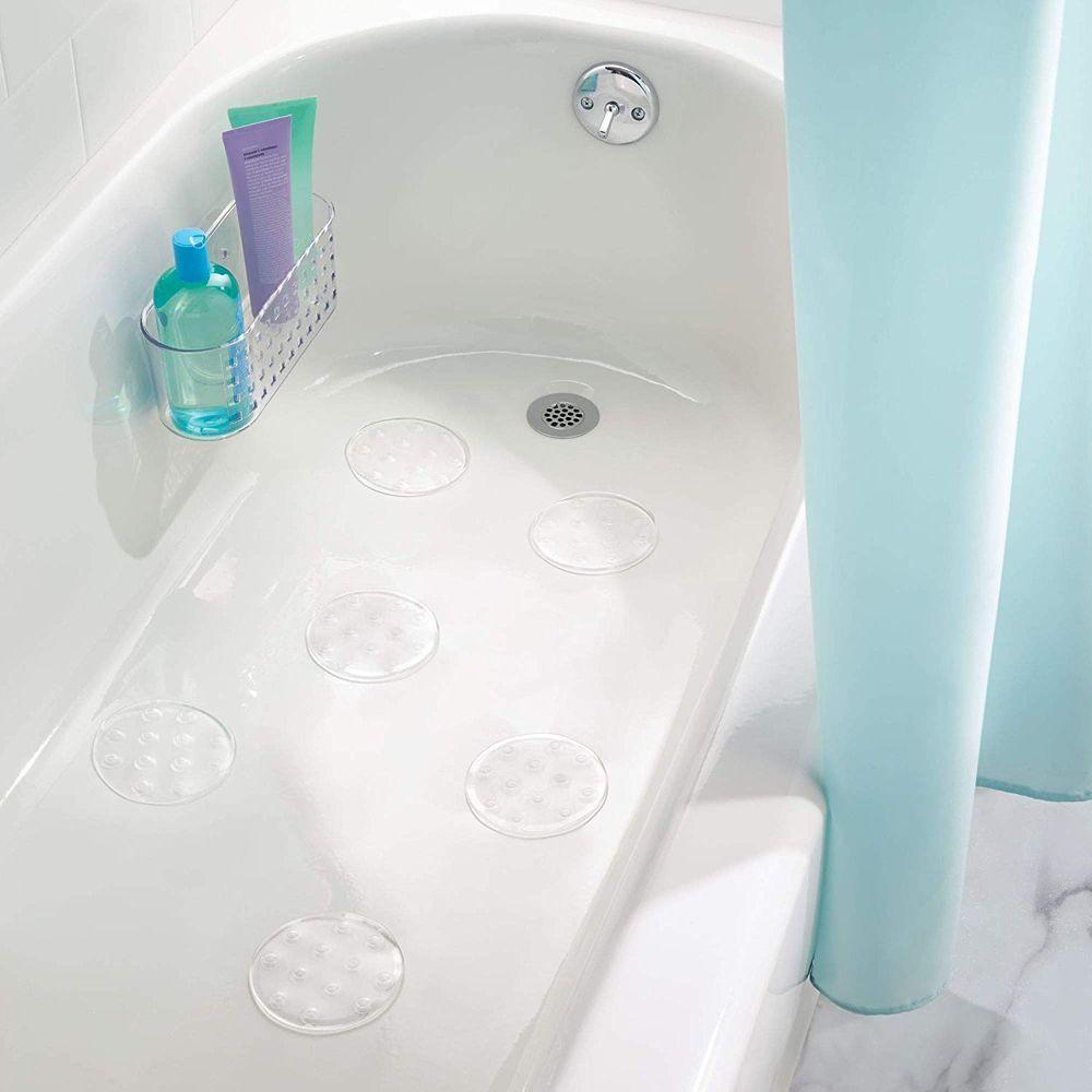 iDesign Classic Large Suction Shower Caddy Organizer - Rustproof Bathroom Storage for Shampoo, Conditioner & Soap - Perfect for Small Spaces & Apartment Showers