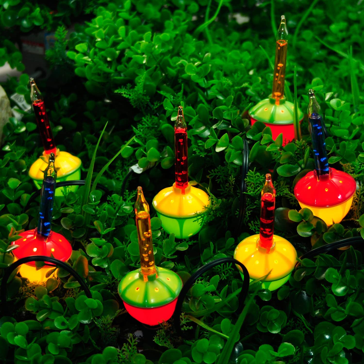 Vintage Christmas Bubble String Lights - 7 Multicolor Old Fashioned Bubble Lights for Holiday Decor, Christmas Tree, Fireplace Mantel & Party Decorations - Perfect for Indoor & Outdoor Festive Celebrations