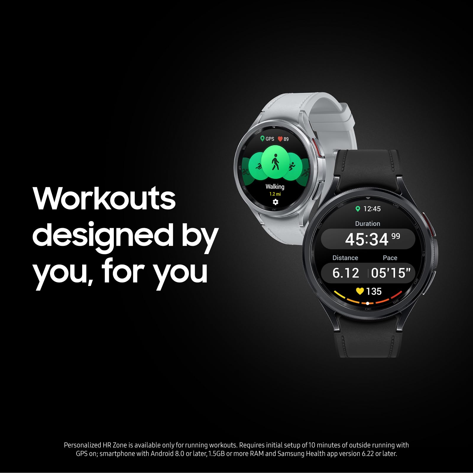 SAMSUNG Galaxy Watch 6 Classic 47mm LTE Smartwatch with Rotating Bezel - Fitness Tracker, Heart Rate Monitor, Sleep Coach & BIA Sensor for Health Insights - US Version (Renewed, Silver) | Perfect for Workouts, Sleep Tracking & Daily Health Monitoring