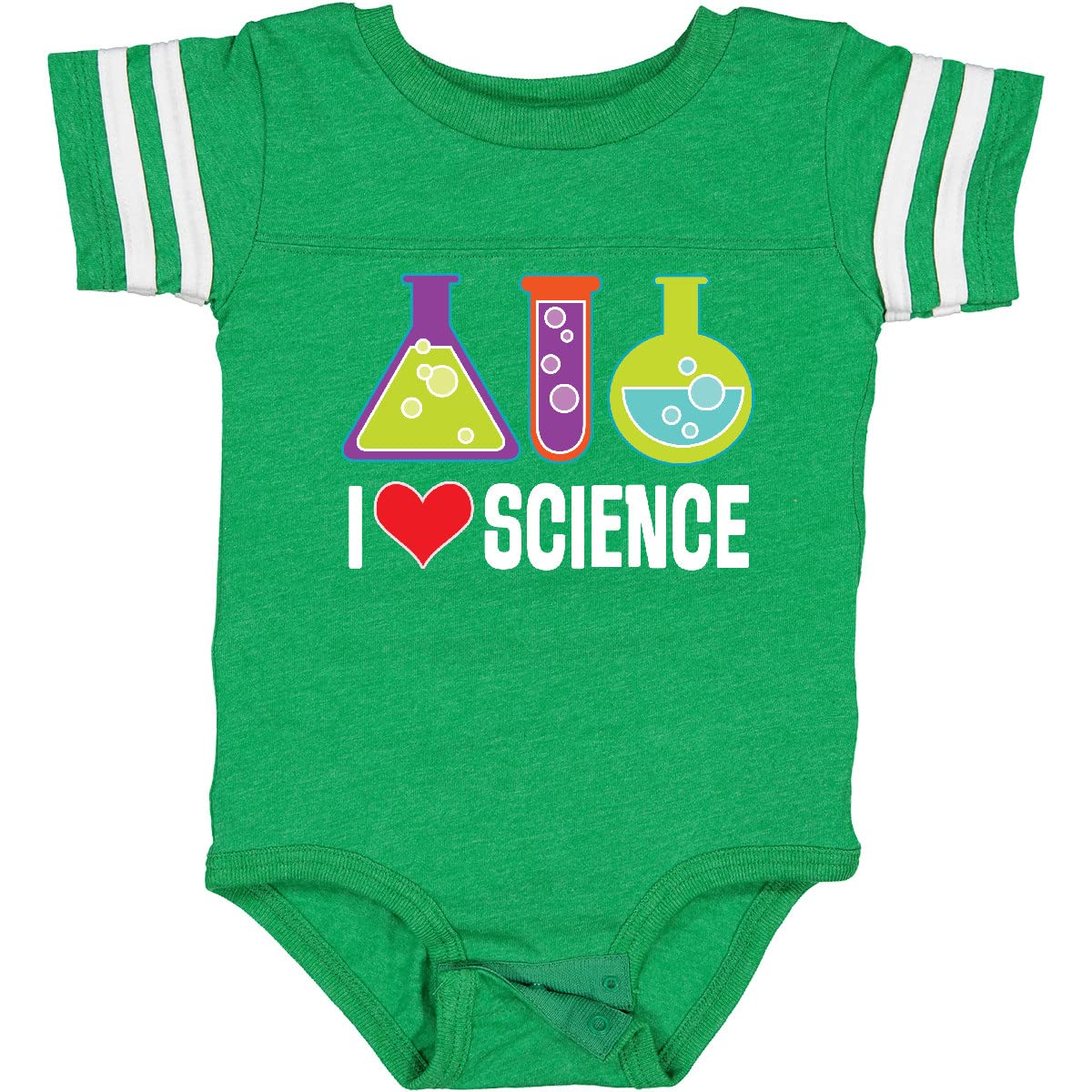 Inktastic I Love Science Chemistry Teacher Baby Bodysuit - Cute Science-Themed Onesie for Infants & Toddlers - Perfect Gift for Science Teachers, Parents & Kids - Great for School Events, Science Fairs & Everyday Wear
