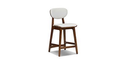 Finnley Counter Stool with Removable Washable Covers - Modern Kitchen Bar Stools for Dining Room, Breakfast Nook & Home Decor