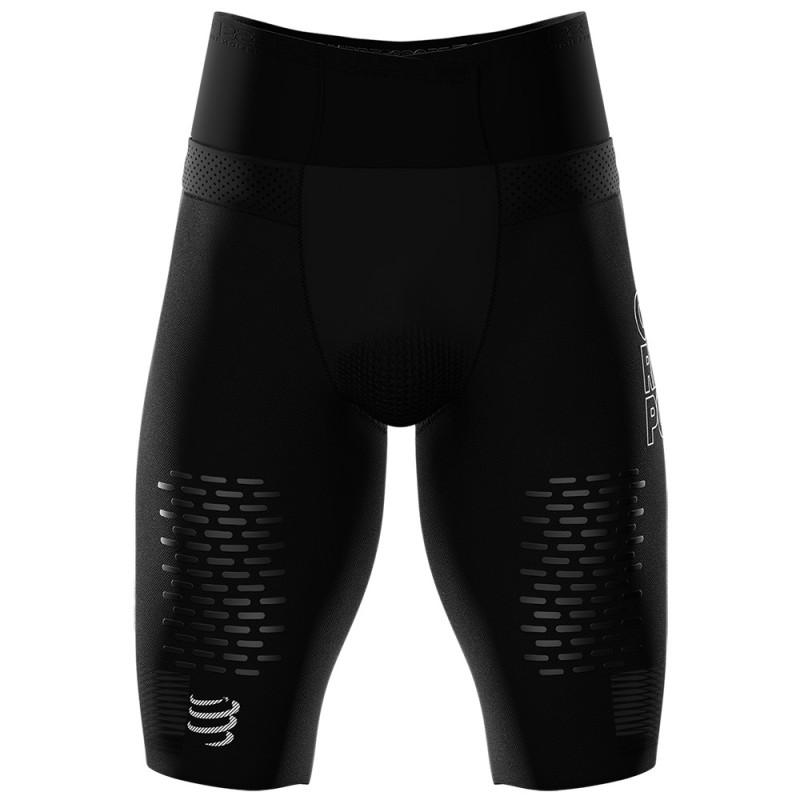 Compressport Unisex Trail Running Under Control Short - Black (SHTRV3 99) | Lightweight Moisture-Wicking Running Shorts for Men & Women | Perfect for Trail Running, Hiking & Outdoor Workouts