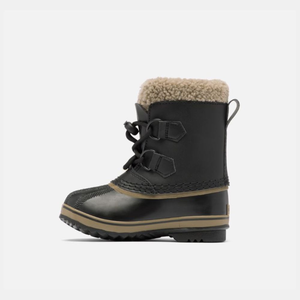 Sorel Yoot Pac Leather Kids Snow Boots - Waterproof Winter Boots for Boys & Girls, Size UK 11 (Toddler) - Perfect for Snow Play, School & Outdoor Adventures