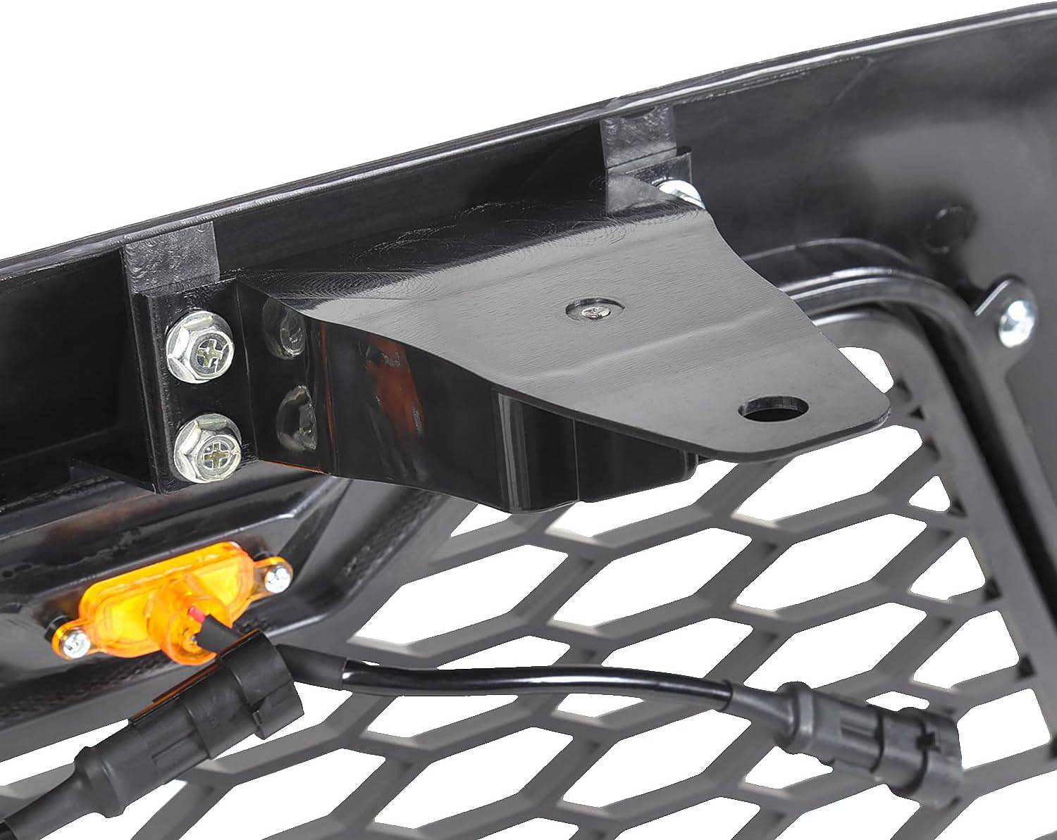 2005-2011 Toyota Tacoma Front Grille Replacement - Matte Black Mesh Grille with LED Lights | Upgrade Your Truck's Style & Visibility for Off-Road Adventures