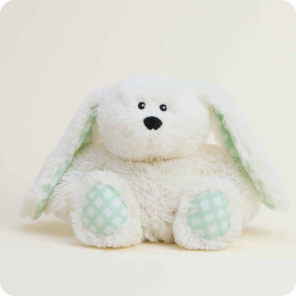 Gingham Bunny Warmies - Soft Plush Microwaveable Heating Pad for Kids & Adults - Perfect for Stress Relief, Pain Relief, and Comfort at Home or Office
