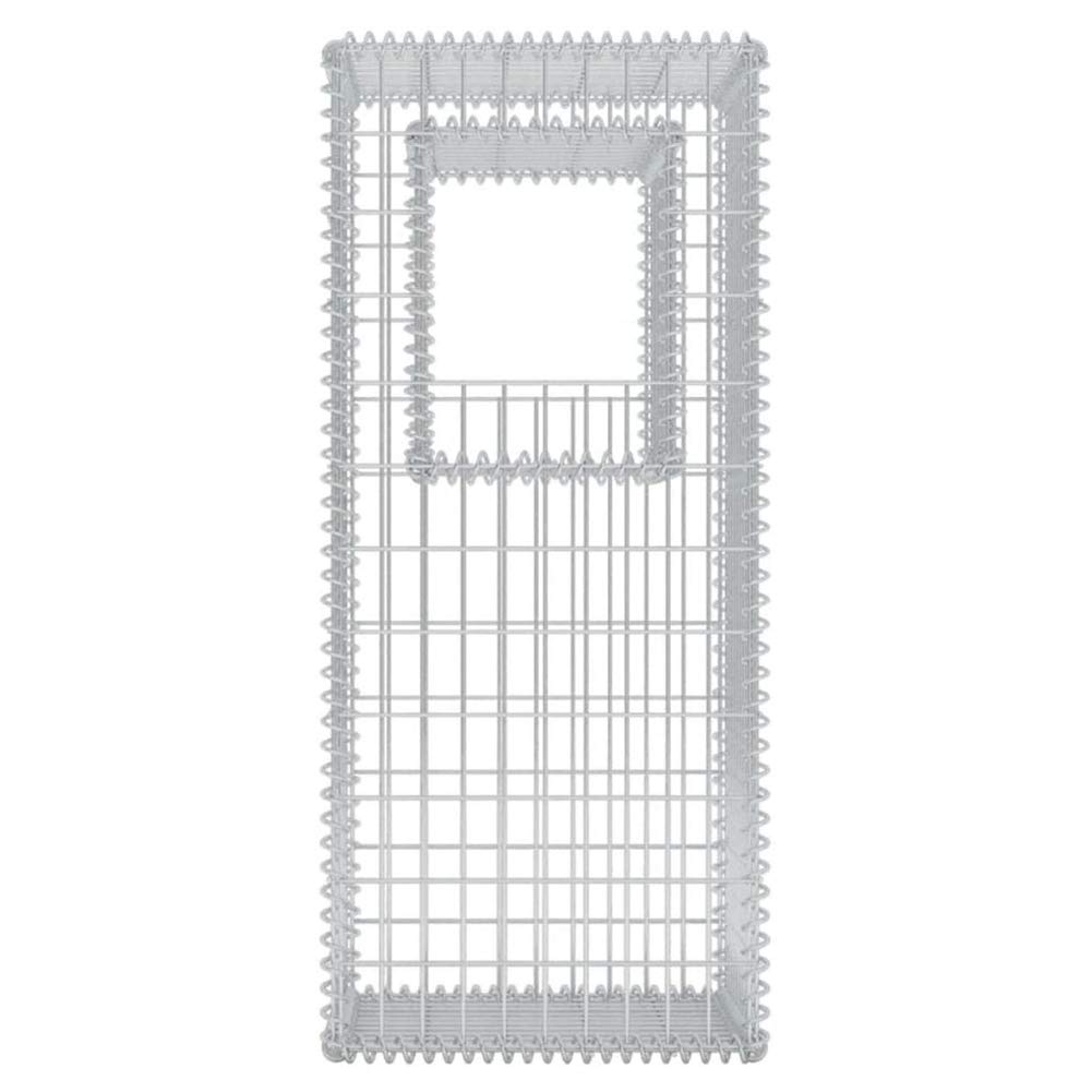 Galvanized Steel Gabion Basket - 2 Pack (19.7