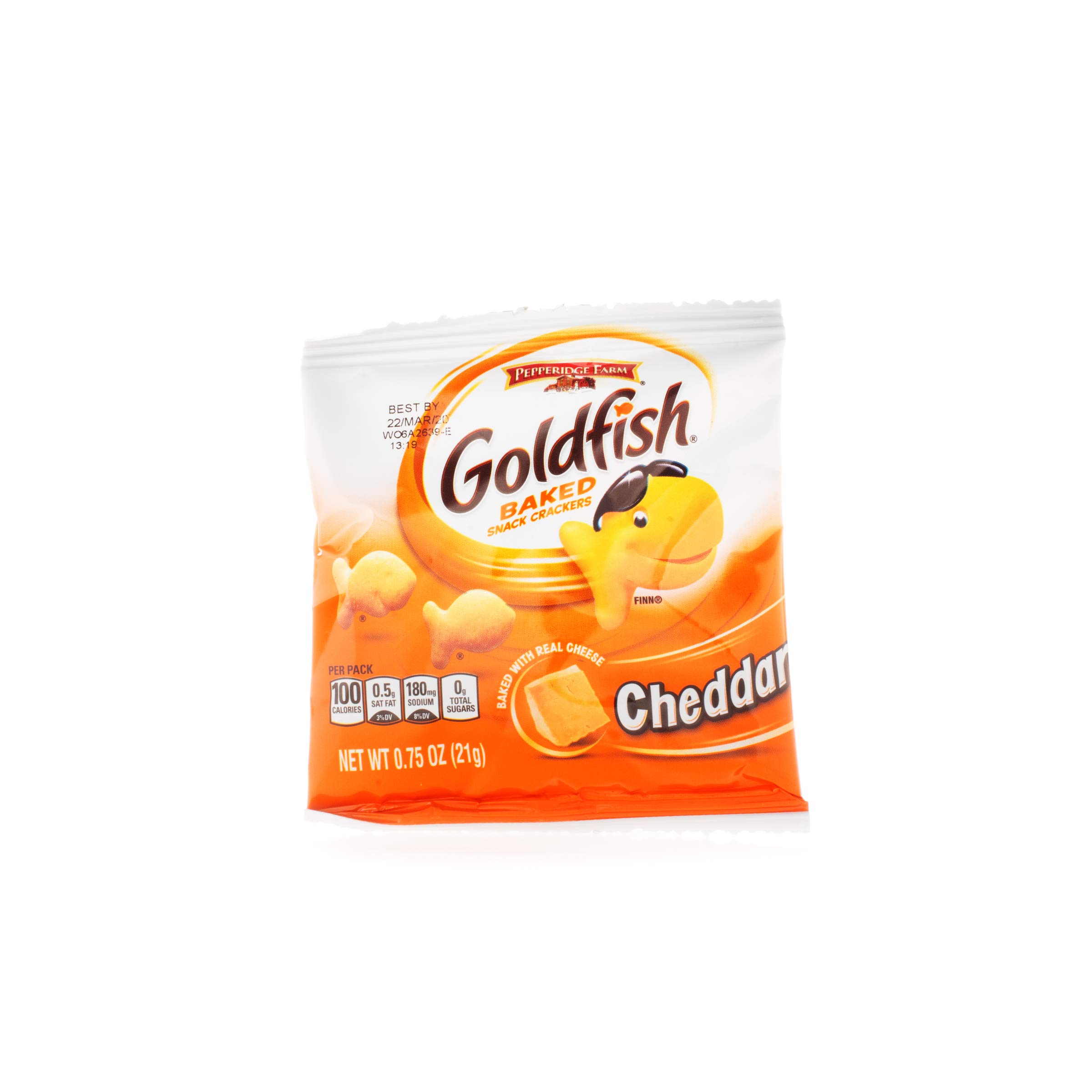 Pepperidge Farm Goldfish Baked Snack Crackers - Cheddar Cheese Flavor, 0.75oz (Pack of 300) | Perfect for School Lunches, Office Snacks & Party Platters