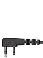 2 Pin Kenwood Headset Cable - Durable Replacement Audio Cord for Kenwood Radios & Walkie Talkies - Perfect for Communication, Security, and Outdoor Activities