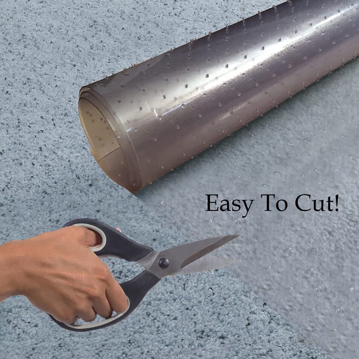 Premium Clear Vinyl PVC Ribbed Floor Runner Protector - 27