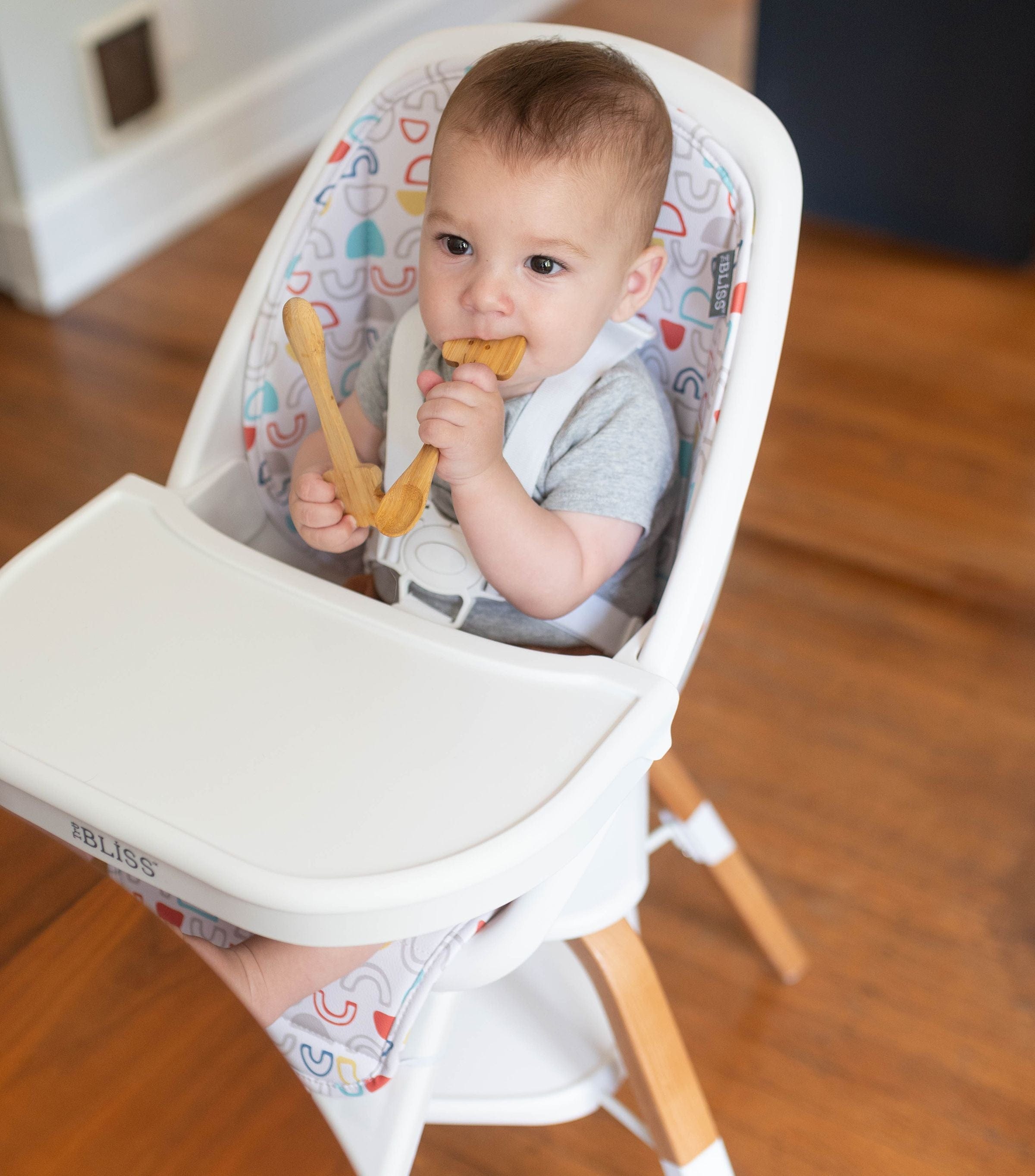 TruBliss 360° Rotating High Chair for Babies & Toddlers - Adjustable Height, Easy Clean, Compact Foldable Design for Home, Restaurant & Travel Use