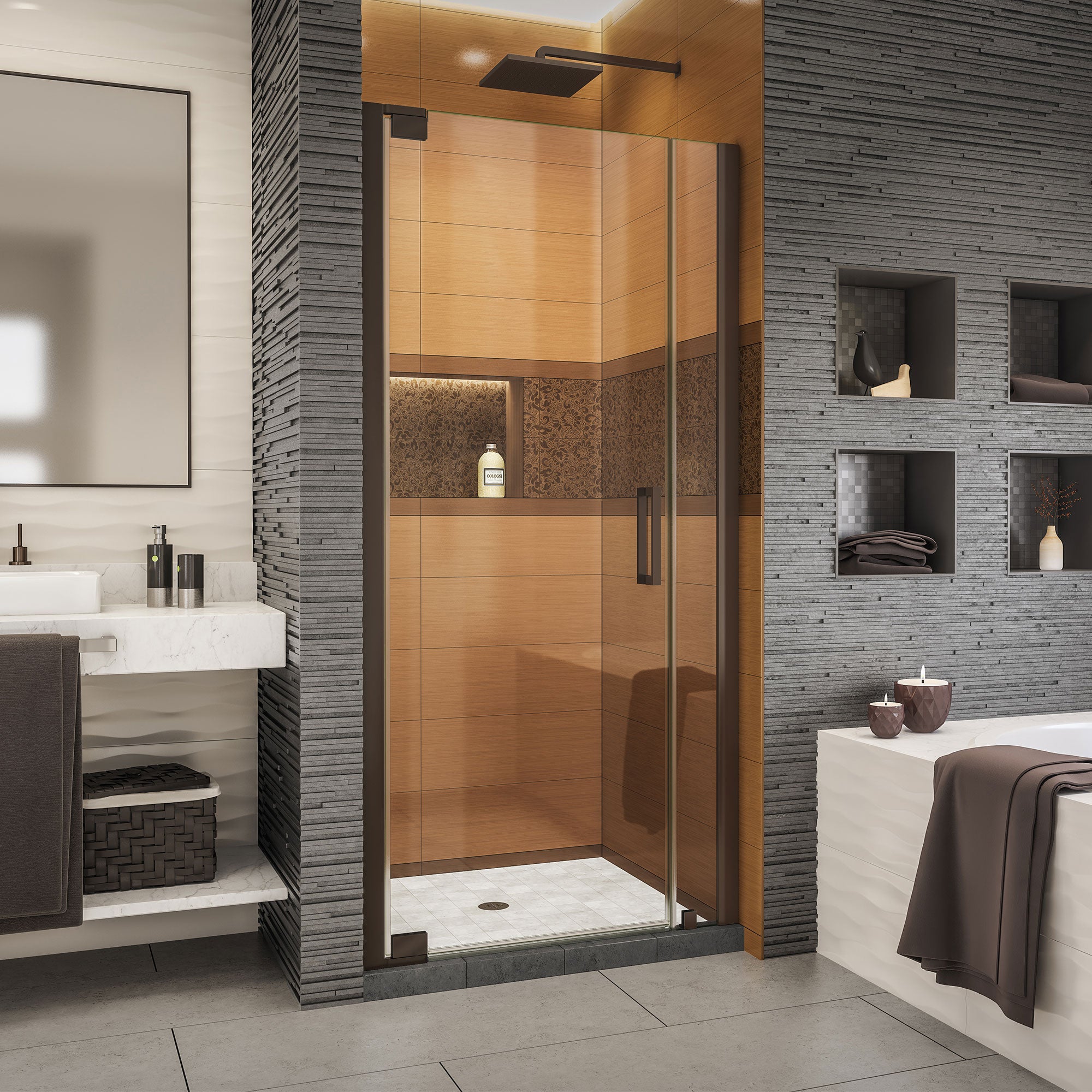 DreamLine Elegance LS Frameless Pivot Shower Door 29.25