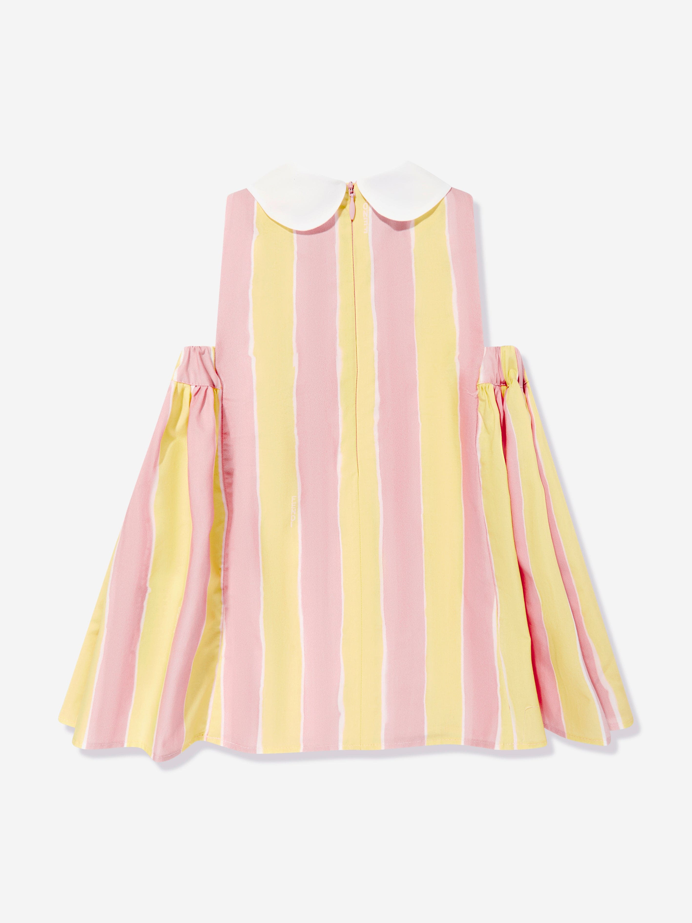 Adorable Yellow Pequin Print Baby Girls Dress - Perfect for Parties, Photos & Special Occasions