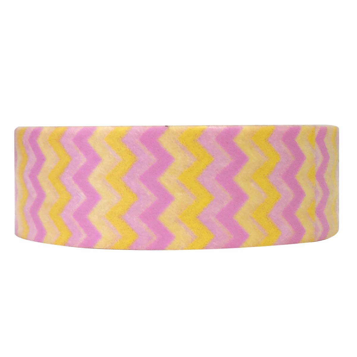 Allydrew Decorative Washi Masking Tape - Pink and Peach Chevron Pattern for Scrapbooking, Journaling, Gift Wrapping & DIY Crafts