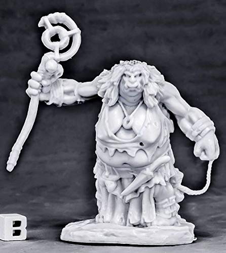 Reaper Bones Miniature - Ogre Matriarch for RPG & War Games (Model 77568) - Perfect for Dungeons & Dragons, Pathfinder, and Tabletop Battle Scenes