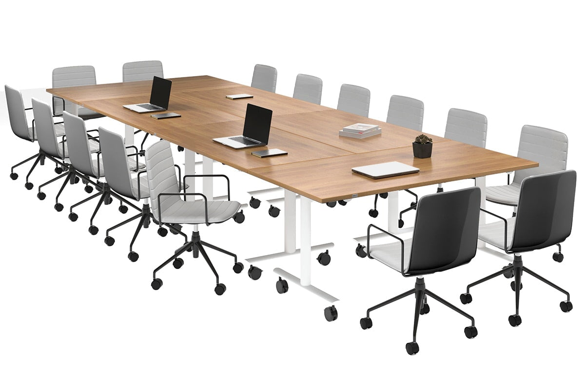 Solana Multi 6-Person Flip Top Folding Table - 4200L x 1400W - Space-Saving Dining & Conference Table for Home, Office & Events