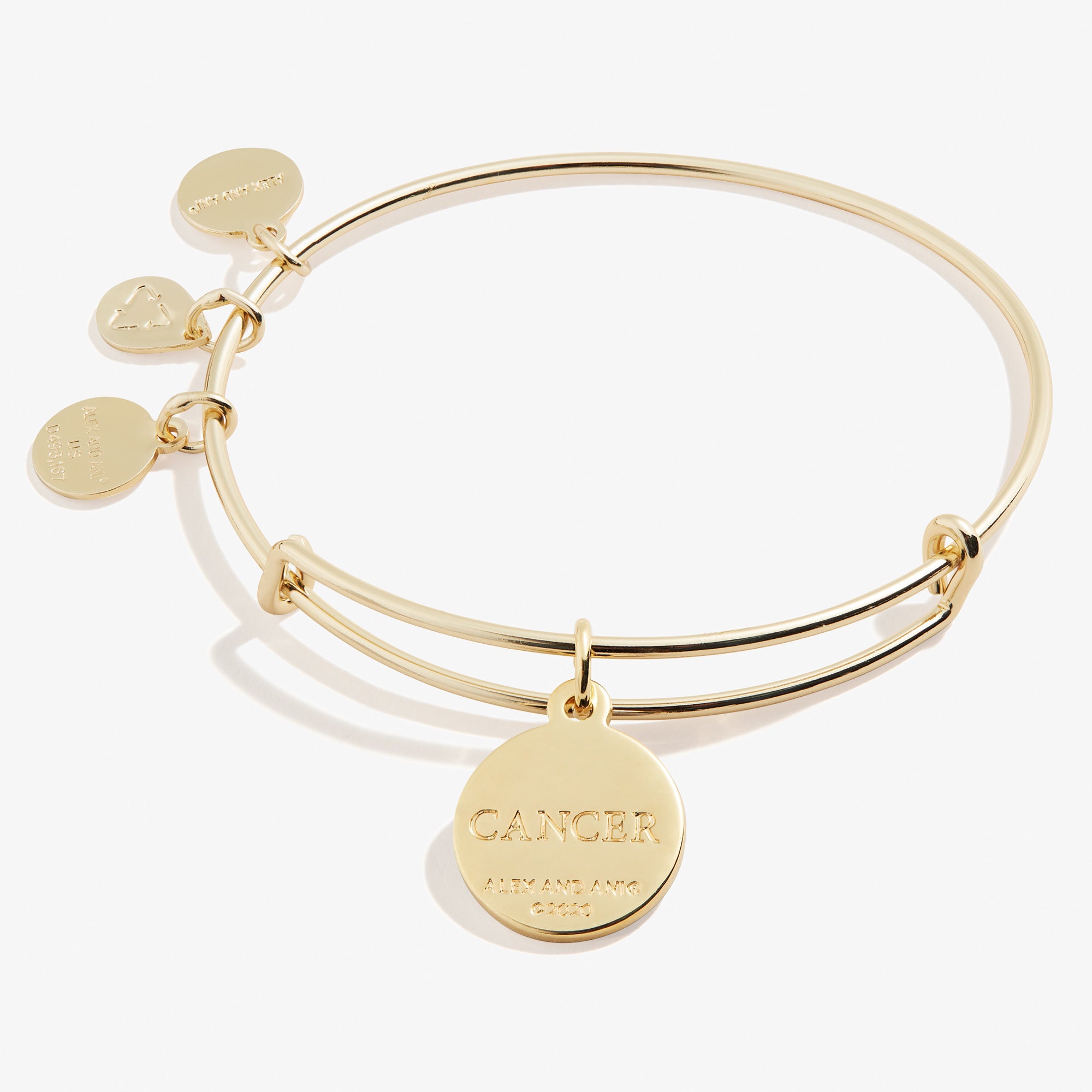 Cancer Zodiac Charm Bangle - Sterling Silver Zodiac Sign Bracelet for Women - Perfect Gift for Birthdays, Anniversaries & Astrology Lovers