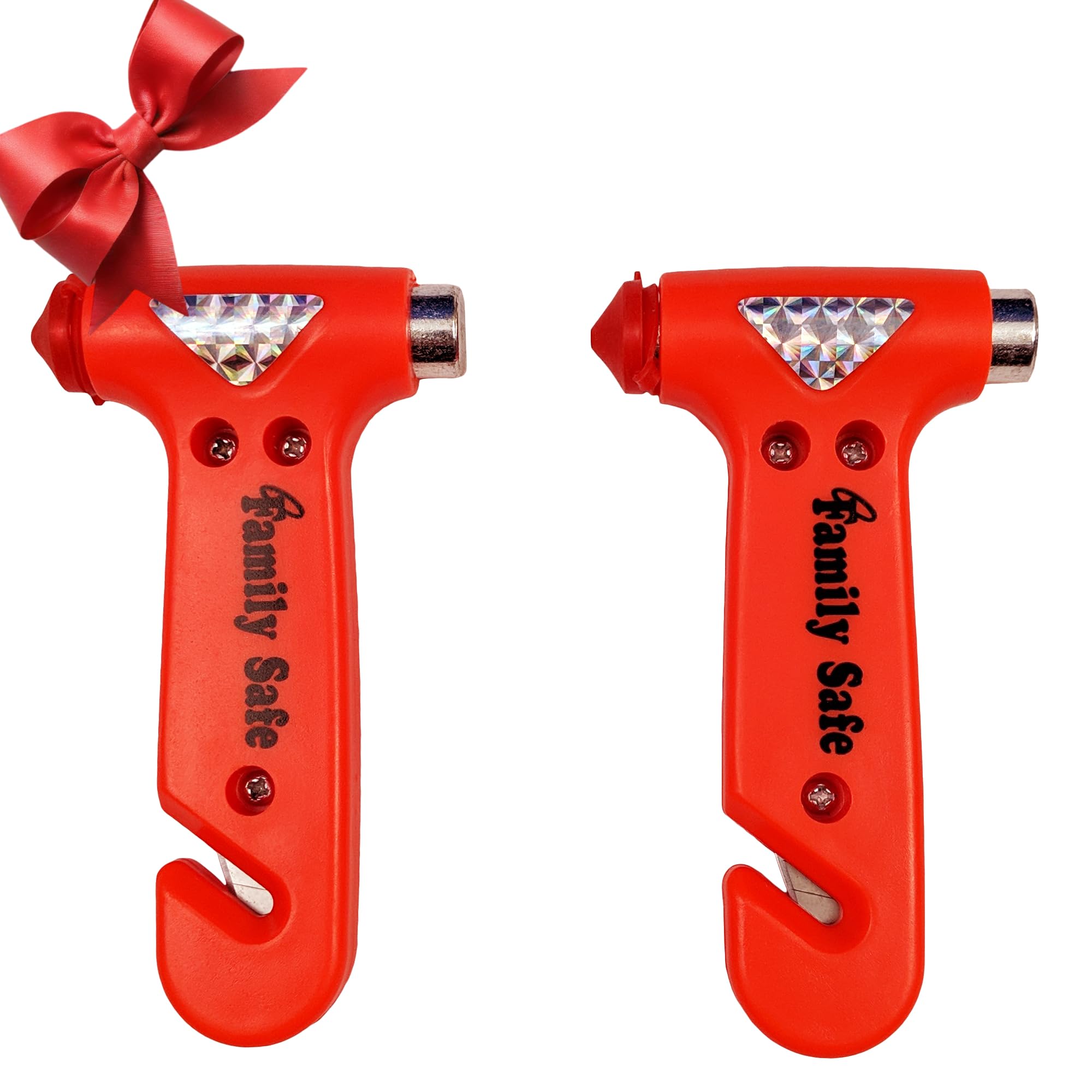2 Pack Car Safety Hammer with Seatbelt Cutter & Window Breaker - Emergency Escape Tool for Vehicles - Perfect for Roadside Emergencies, Car Accidents & Breaking Glass in Fire Situations
