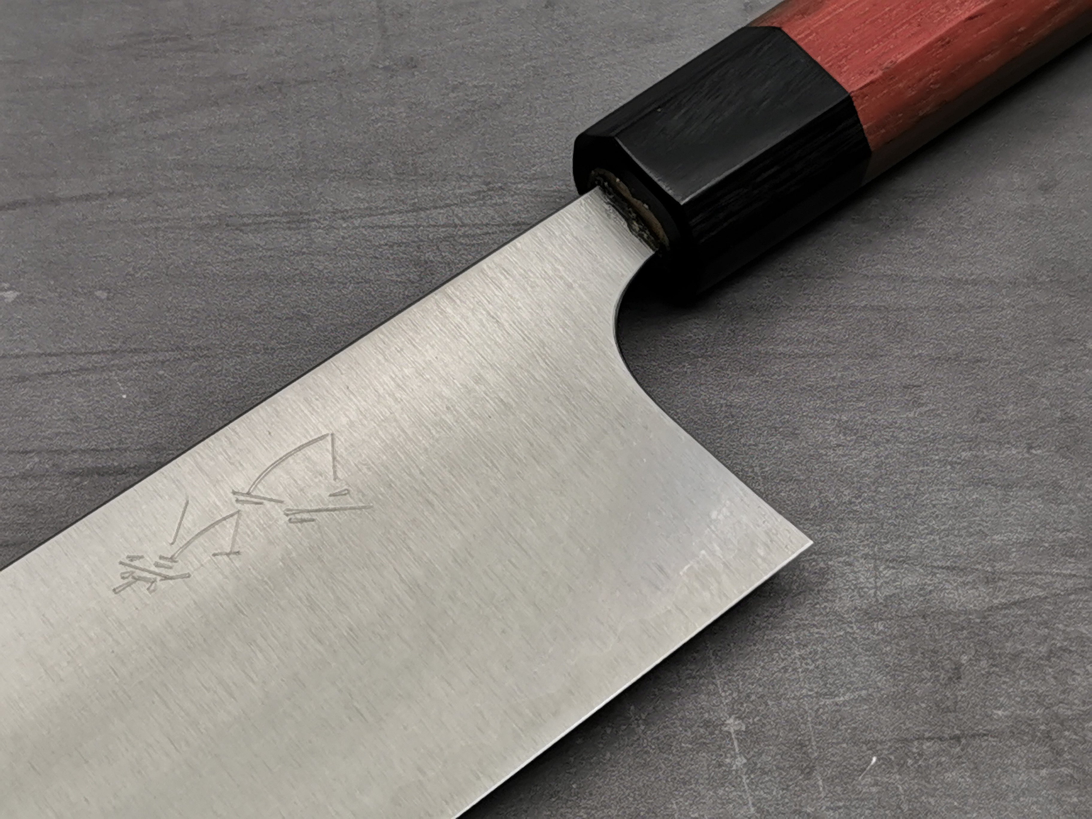 Premium Japanese Koutetsu Type 3 AS Nakiri Knife - High Carbon Steel Kitchen Knife for Professional Chefs & Home Cooking - Perfect for Slicing Vegetables, Herbs & Boneless Meat
