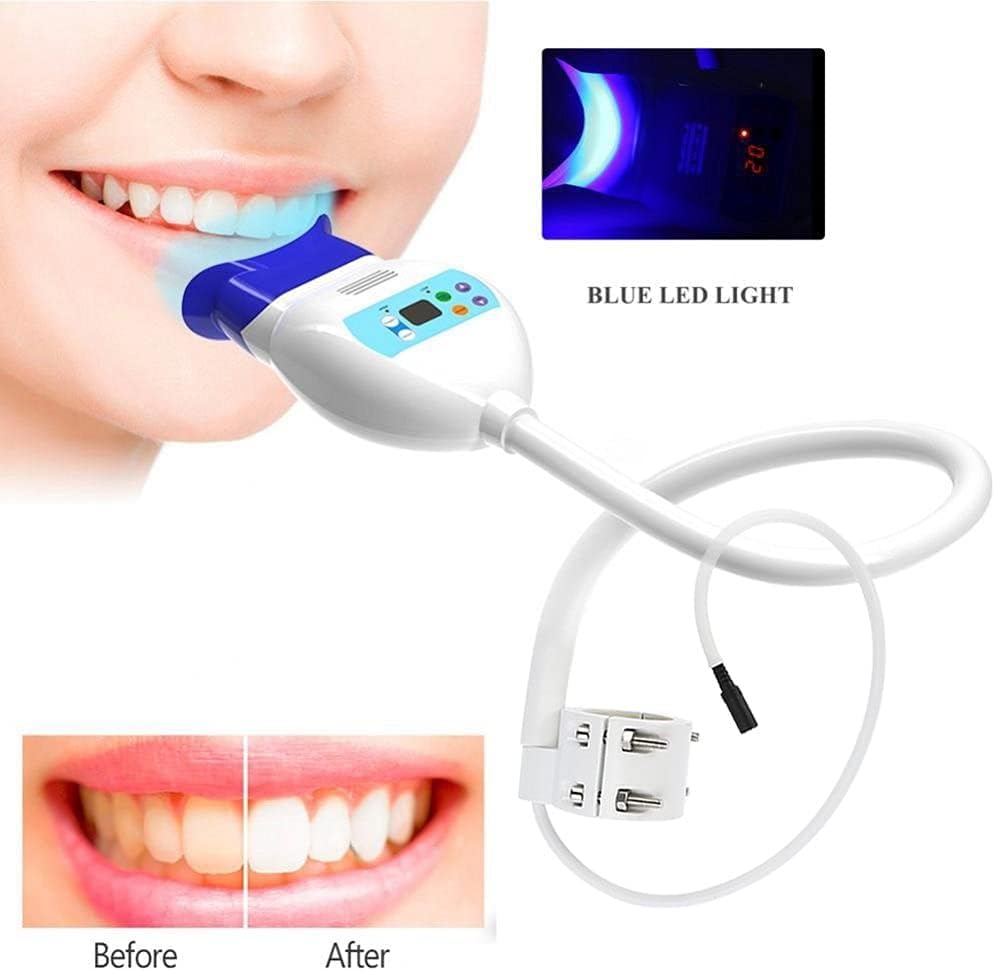 24W LED Teeth Whitening Lamp with 8 Lights - Fast Bleaching Accelerator for Dental Office & Home Use - Perfect for Dentists & At-Home Whitening Kits