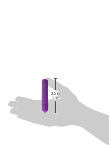 Doc Johnson Mood Powerful 7-Speed Waterproof Mini Vibrator - 3.4 Inch Bullet Style, Whisper Quiet & Velvet Touch Finish - AA Battery Operated - Purple Personal Massager for Sensual Pleasure & Stress Relief