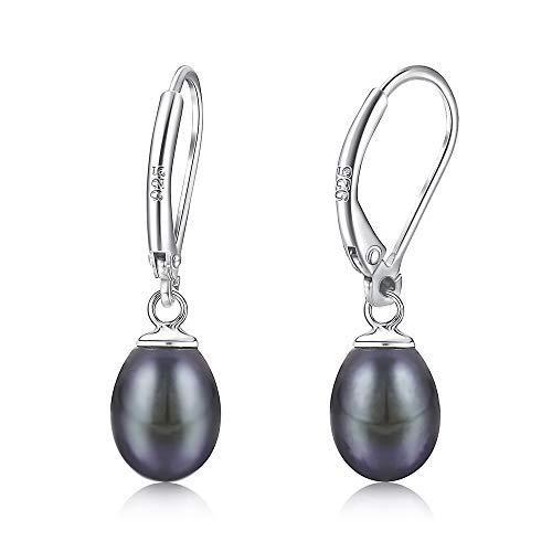1 Pairs Black Pearls