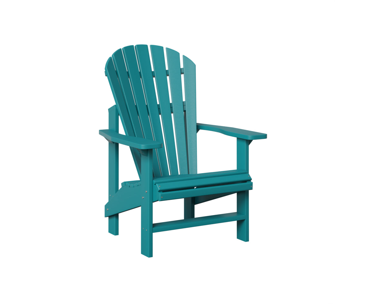 Comfortable Berlin Gardens Upright Adirondack Chair - Outdoor Patio Furniture for Relaxing in Garden, Backyard or Poolside
