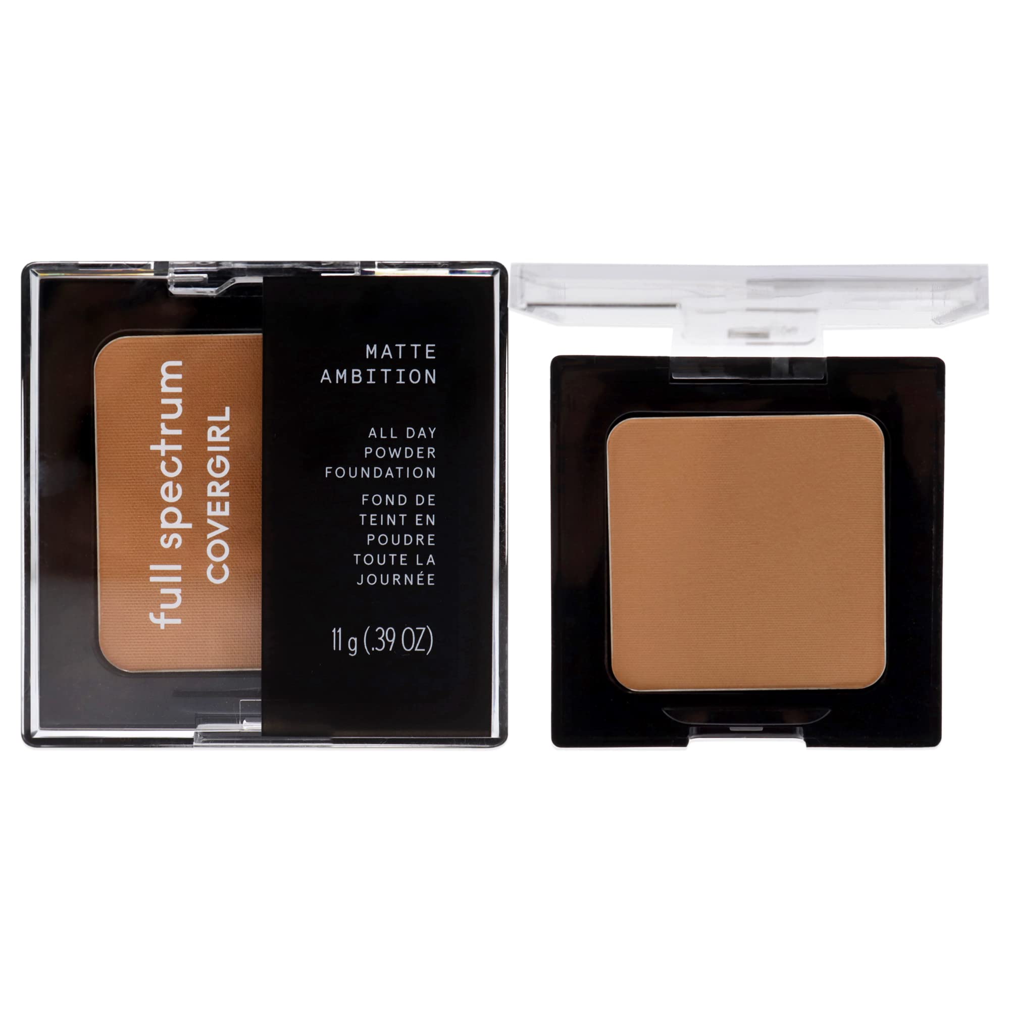 COVERGIRL Matte Ambition All Day Powder Foundation - Medium Neutral 0.39 oz | Oil Control, Long-Lasting Coverage | Perfect for Everyday Wear & Touch-Ups On-The-Go