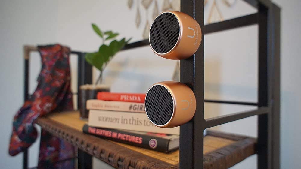 U Pro Wireless Bluetooth Speakers (Set of 2) - Rose Gold | Premium Sound for Home, Outdoor, and Party Use