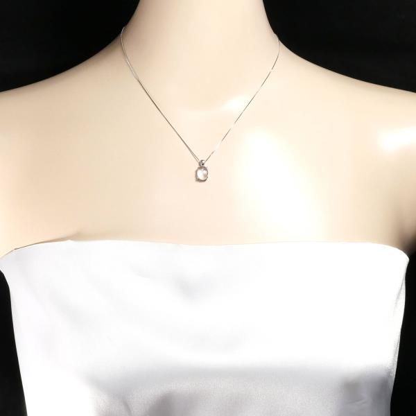 10K White Gold Quartz Necklace for Women - Elegant Dainty Pendant Jewelry Gift for Birthday, Anniversary & Valentine's Day | Perfect for Everyday Wear & Special Occasions