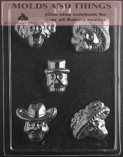 Skull Chocolate Candy Mold for Halloween & Day of the Dead