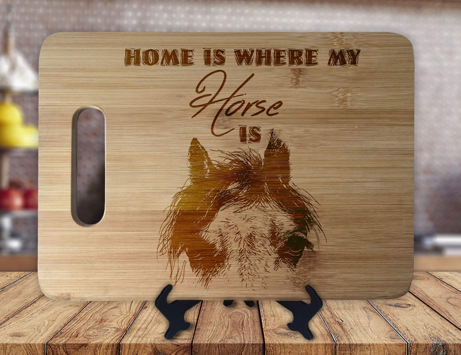 Personalized Bamboo Cutting Board - Country Christmas Housewarming Gift for Couples, Wedding Present & Butcher Block - Perfect for Kitchen Decor, Holiday Entertaining & New Home Gifts