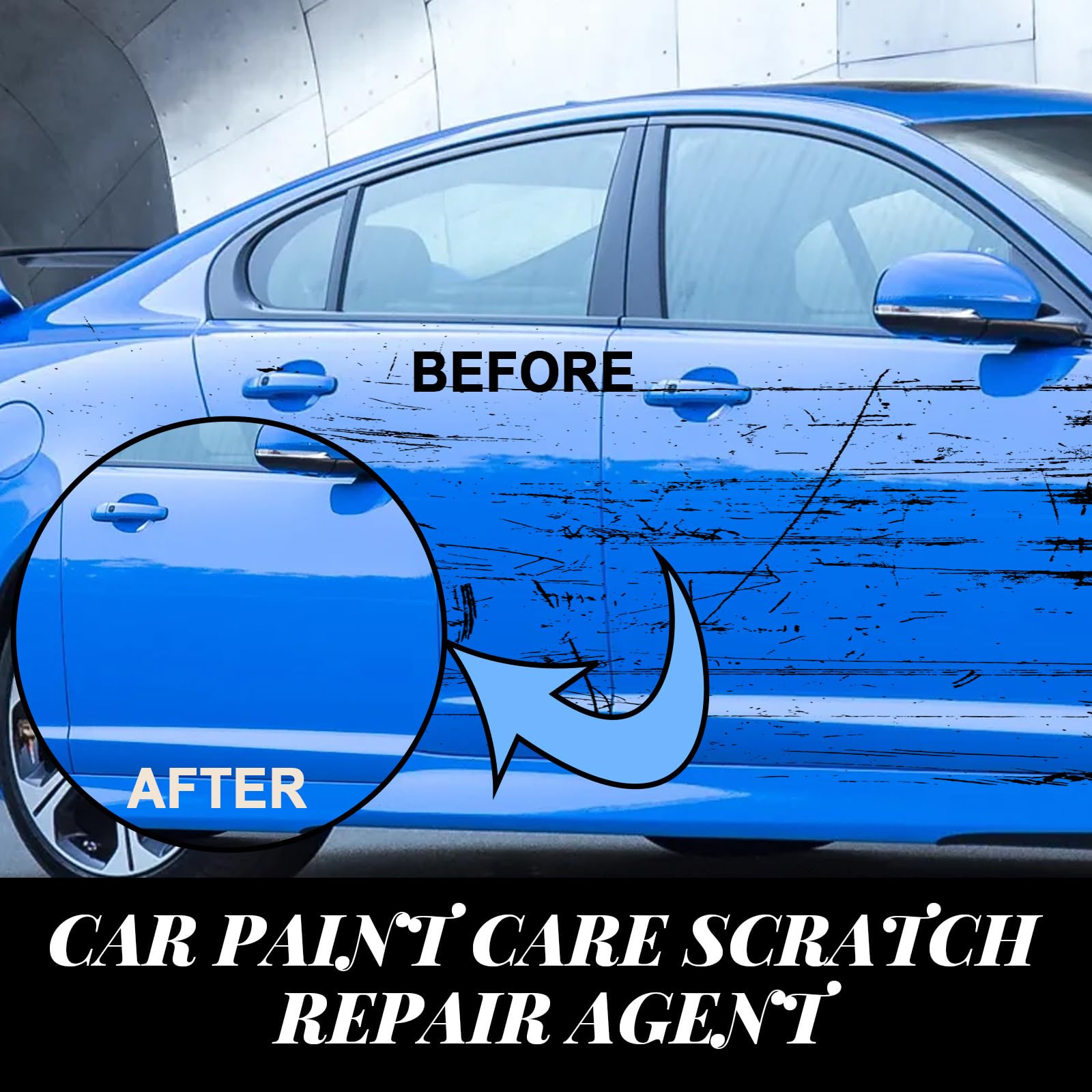 Dodorado Car Scratch Remover Paste & Spray - Professional Auto Scratch Repair Kit for Cars, Trucks & SUVs (1pc) - Restores Paint & Removes Scratches for Showroom Shine